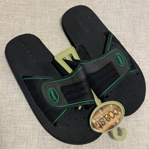 COAST Men’s slip on Velcro Strap flip flops